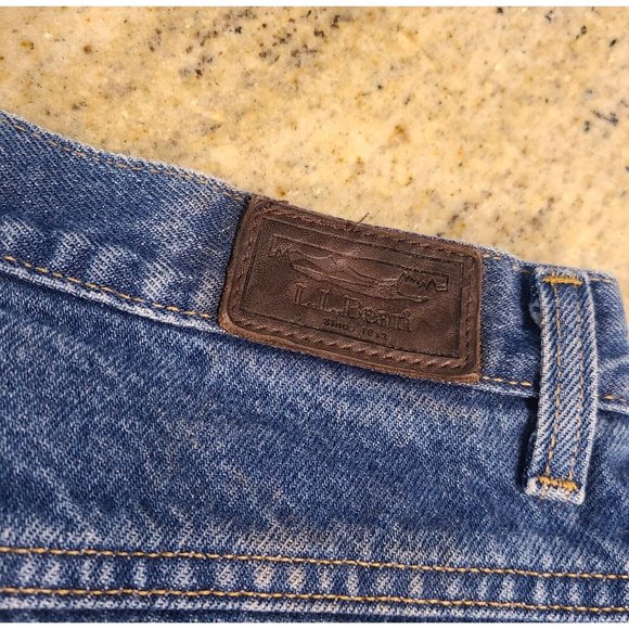 Vintage LL Bean Womens Size 16 P Relaxed Fit Plaid Cotton Lined Jeans Double L - Picture 13 of 16